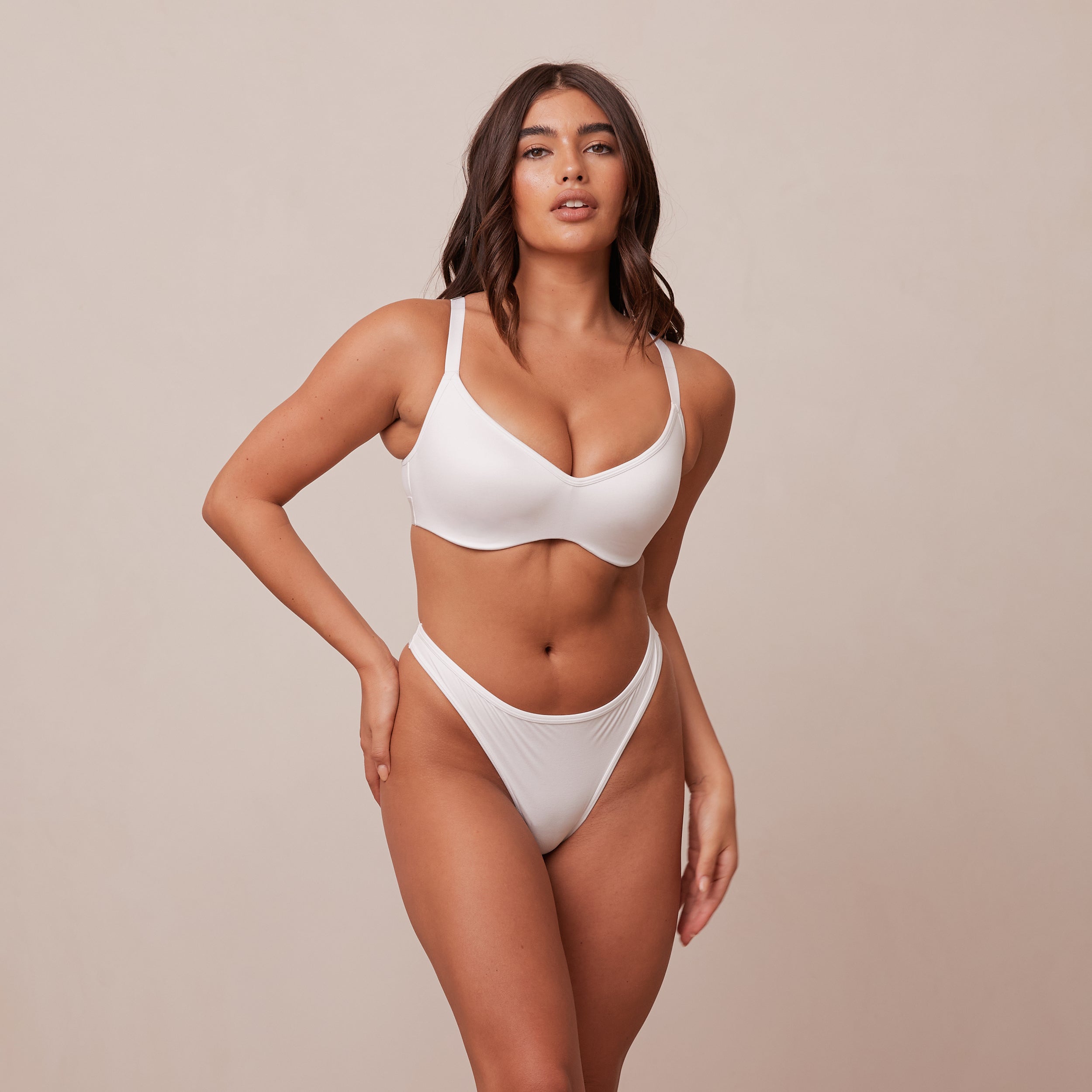 Sleek Mindful Light Push-Up Bra - White